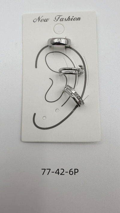 EAR CUFF PLATEADO X 3 X SET