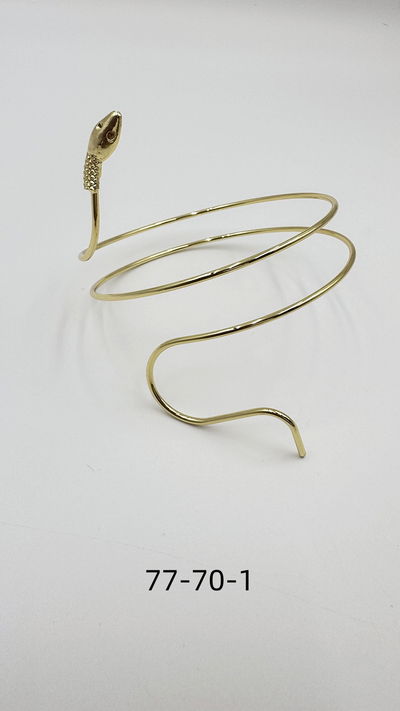 BRAZALETE DE METAL DORADO X UNIDAD