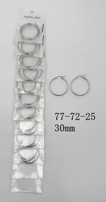 AROS DE ACERO ARGOLLA 30MM X 12 PARES