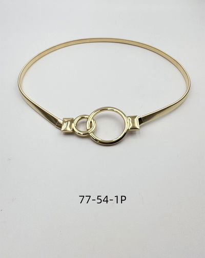 CINTO ELÁSTICO CON APLIQUE PLATEADO X UNIDAD