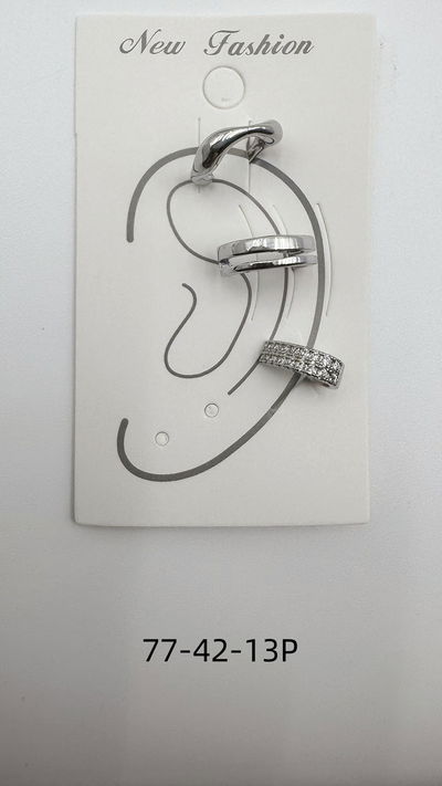 EAR CUFF PLATEADO X 3 X SET