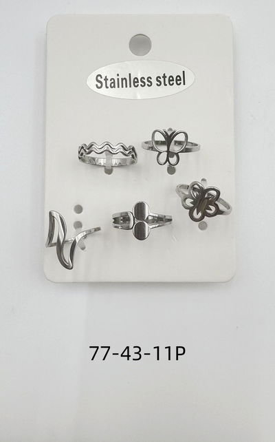 ANILLOS DE ACERO X 5 X SET