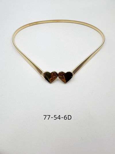 CINTO ELÁSTICO CON APLIQUE DORADO X UNIDAD