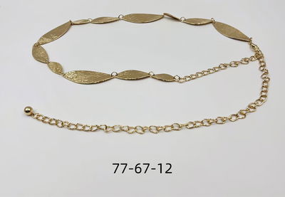 CINTO CADENA DE METAL DORADO X UNIDAD