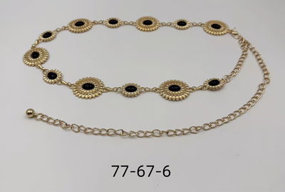 CINTO CADENA DE METAL DORADO X UNIDAD