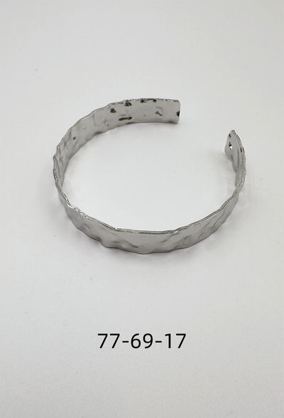 PULSERA DE METAL PLATEADO X UNIDAD