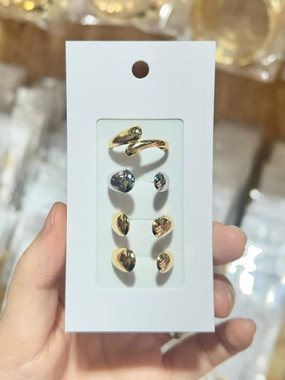 ANILLOS DE ACERO SURTIDO X 3 UNIDADES