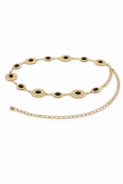 CINTO CADENA DE METAL DORADO X UNIDAD