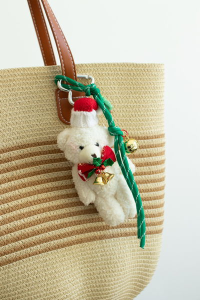 LLAVERO PARA CARTERA CHARM PELUCHE NAVIDEÑO X UNIDAD