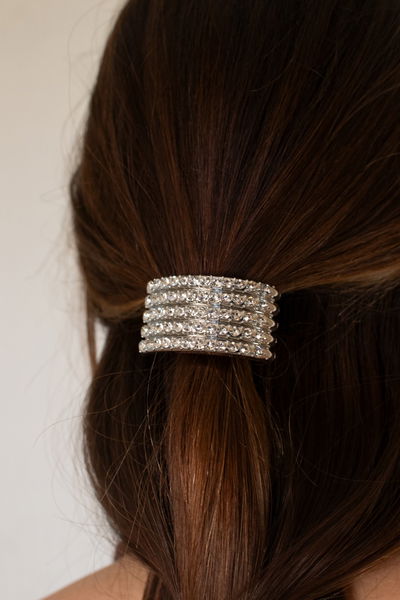 COLITA DE PELO CON APLIQUE STRASS X UNIDAD