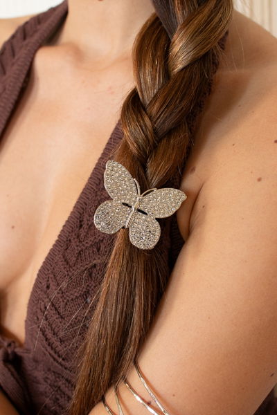 COLITA DE PELO CON APLIQUE STRASS X UNIDAD