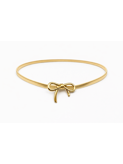 CINTO ELÁSTICO CON APLIQUE DORADO X UNIDAD