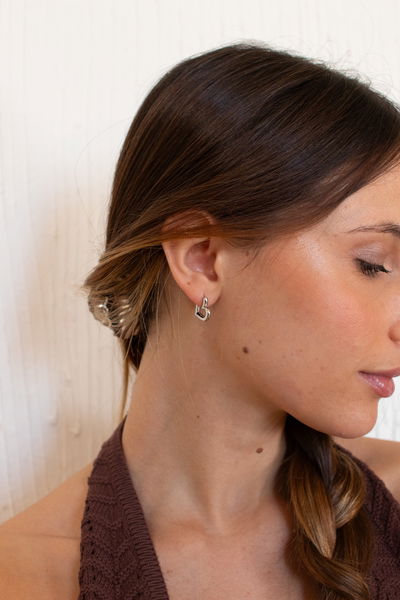 AROS PLATEADOS 1,3 CM X PAR