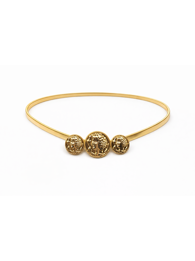 CINTO ELÁSTICO CON APLIQUE DORADO X UNIDAD