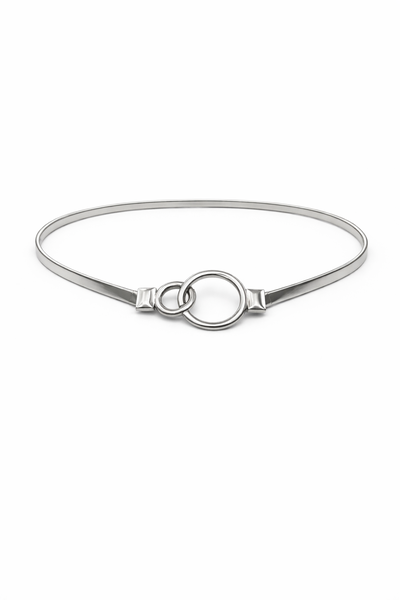 CINTO ELÁSTICO CON APLIQUE PLATEADO X UNIDAD