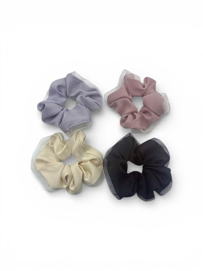 SCRUNCHIES GRANDES ESTILO BALLET FRANCÉS X DOCENA