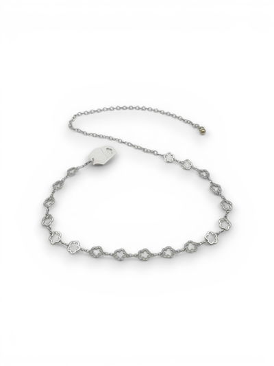 CINTO CADENA DE METAL PLATEADO X UNIDAD