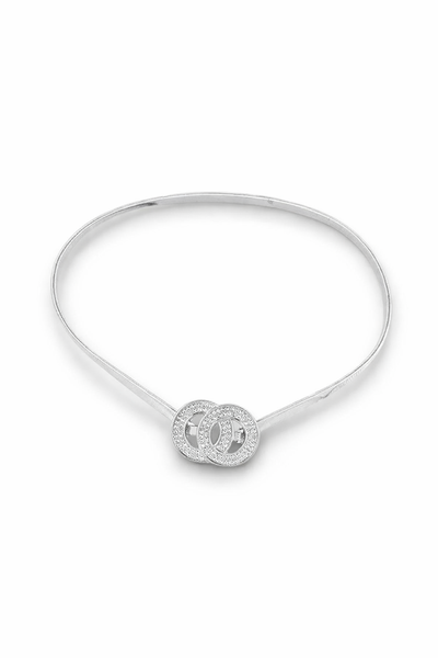 CINTO ELASTICO CON APLIQUE PLATEADO CON STRASS X UNIDAD