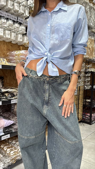 CINTO CADENA DE METAL PLATEADO X UNIDAD