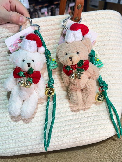 LLAVERO PARA CARTERA CHARM PELUCHE NAVIDEÑO X UNIDAD