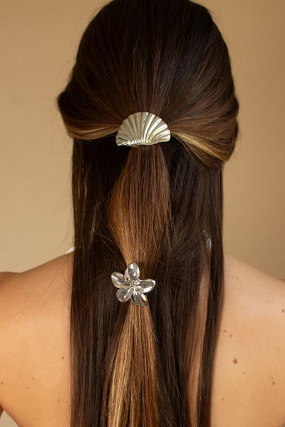 COLITA DE PELO CON APLIQUE PLATEADO X UNIDAD