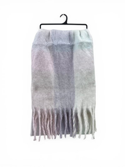 BUFANDA NUBE CUADROS 250X40 X UNIDAD