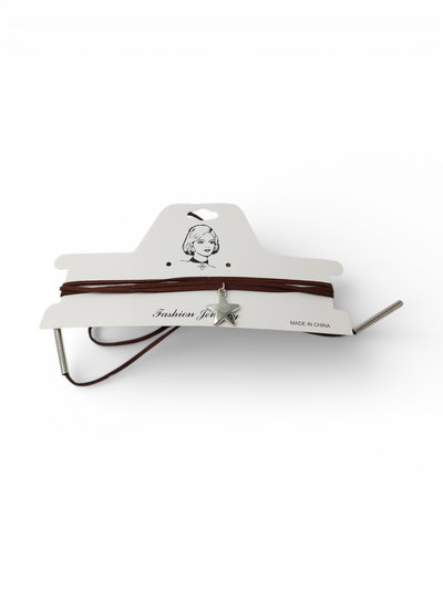 CHOCKER CON ESTRELLA PLATEADA X UNIDAD