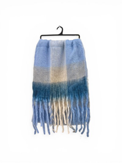 BUFANDA NUBE CUADROS 250X40 X UNIDAD