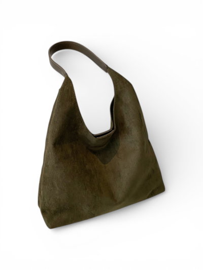 BOLSO SHOPPER VERDE O BEIGE X UNIDAD