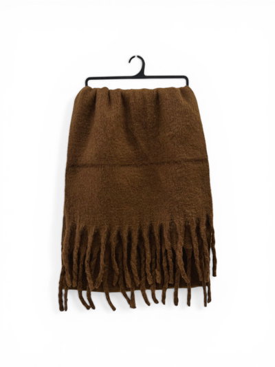 BUFANDA NUBE MARRÓN CAFÉ MOCA 240X40 X UNIDAD