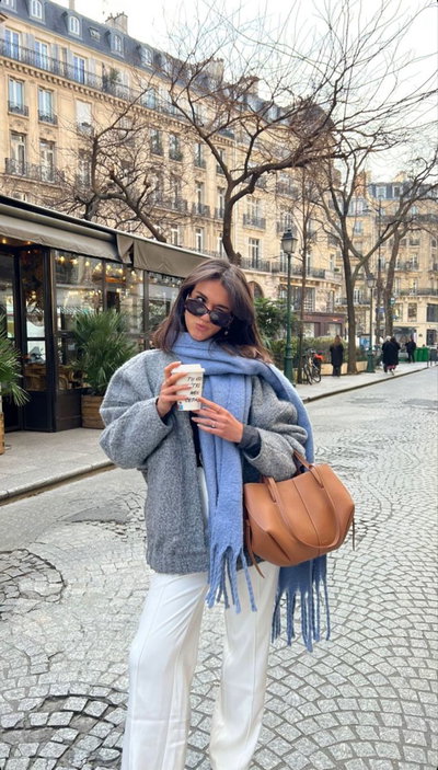 BUFANDA NUBE CELESTE 240X40 X UNIDAD