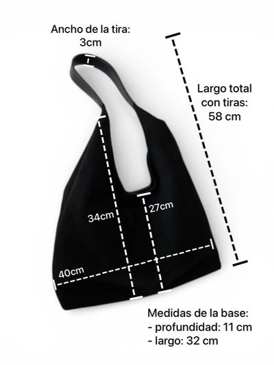 BOLSO SHOPPER NEGRO X UNIDAD