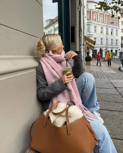 BUFANDA NUBE ROSA 240X40 X UNIDAD