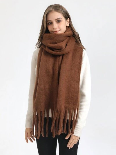 BUFANDA NUBE MARRÓN CAFÉ MOCA 240X40 X UNIDAD