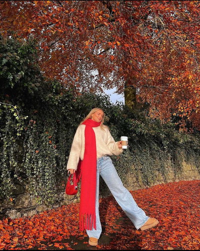 BUFANDA NUBE ROJA 240X40 X UNIDAD