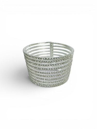 PULSERA STRASS ANCHA 10 HILERAS X UNIDAD