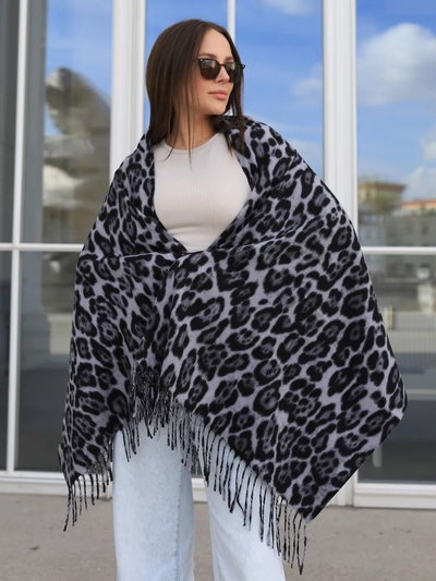 BUFANDÓN LEOPARDO 200X70 X UNIDAD