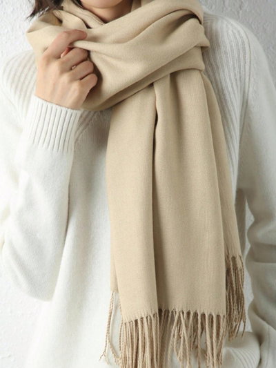 BUFANDÓN BEIGE 200X65 X UNIDAD