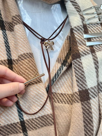 CHOCKER CON MOÑO DORADO X UNIDAD