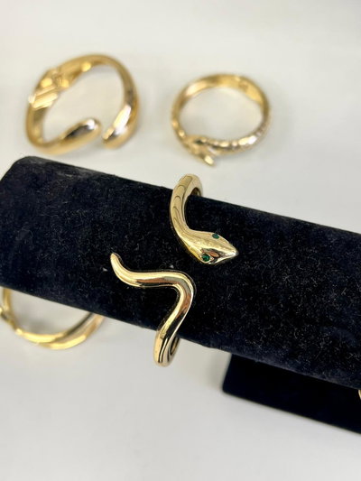 PULSERA LÍNEA PREMIUM SERPIENTE DORADA X UNIDAD