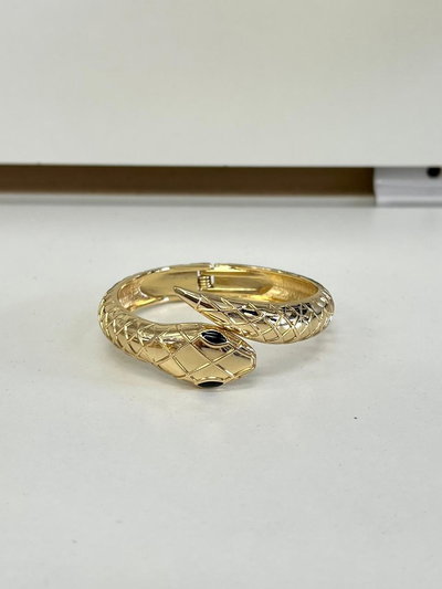 PULSERA LÍNEA PREMIUM SERPIENTE ESCAMAS DORADA X UNIDAD
