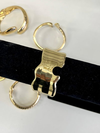 PULSERA DE METAL DORADO X UNIDAD