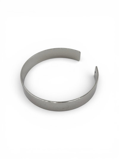 PULSERA DE METAL PLATEADO X UNIDAD