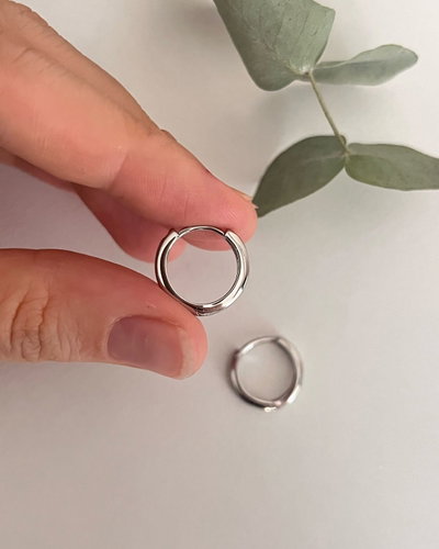 AROS DE ACERO ARGOLLA 12MM X 12 PARES