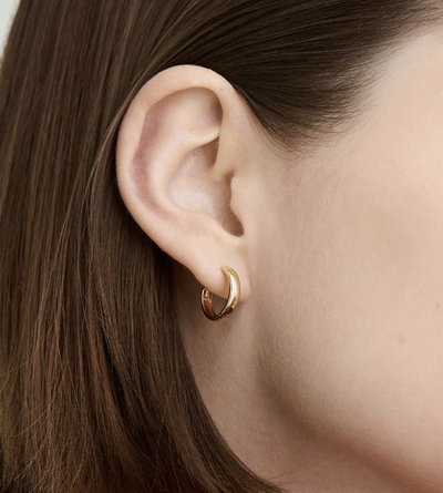 AROS ARGOLLA ACERO DORADO 1,3 CM X PAR