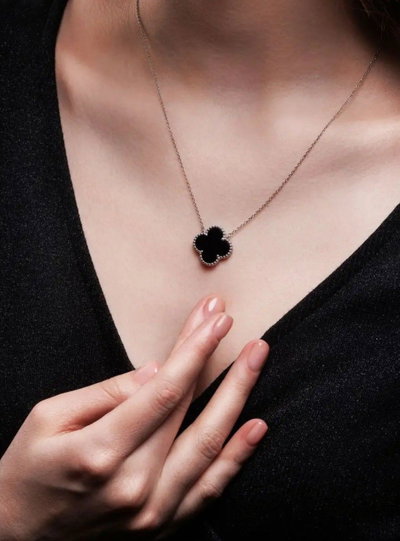CADENA ACERO CON VAN CLEEF X UNIDAD
