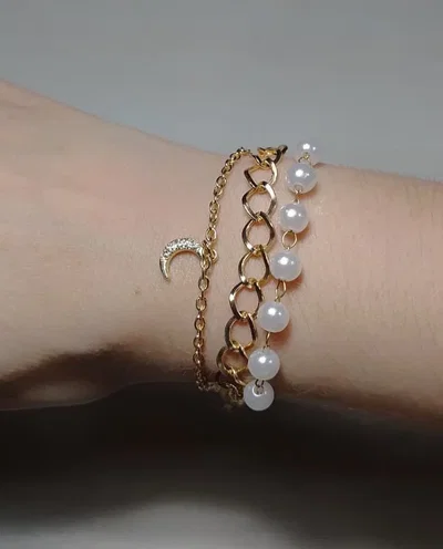 SET DE 3 PULSERAS X CARD VARIOS MODELOS PERLAS
