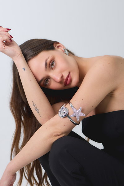 BRAZALETE DE METAL PLATEADO X UNIDAD