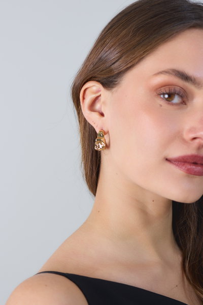 AROS DE ACERO DORADO CHUNKY X PAR