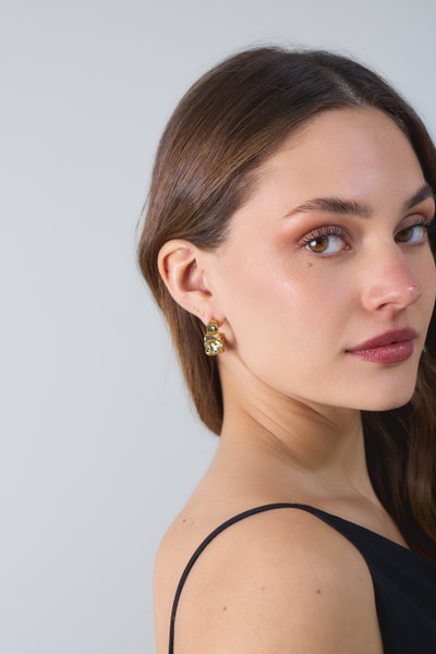 AROS DE ACERO DORADO CHUNKY X PAR